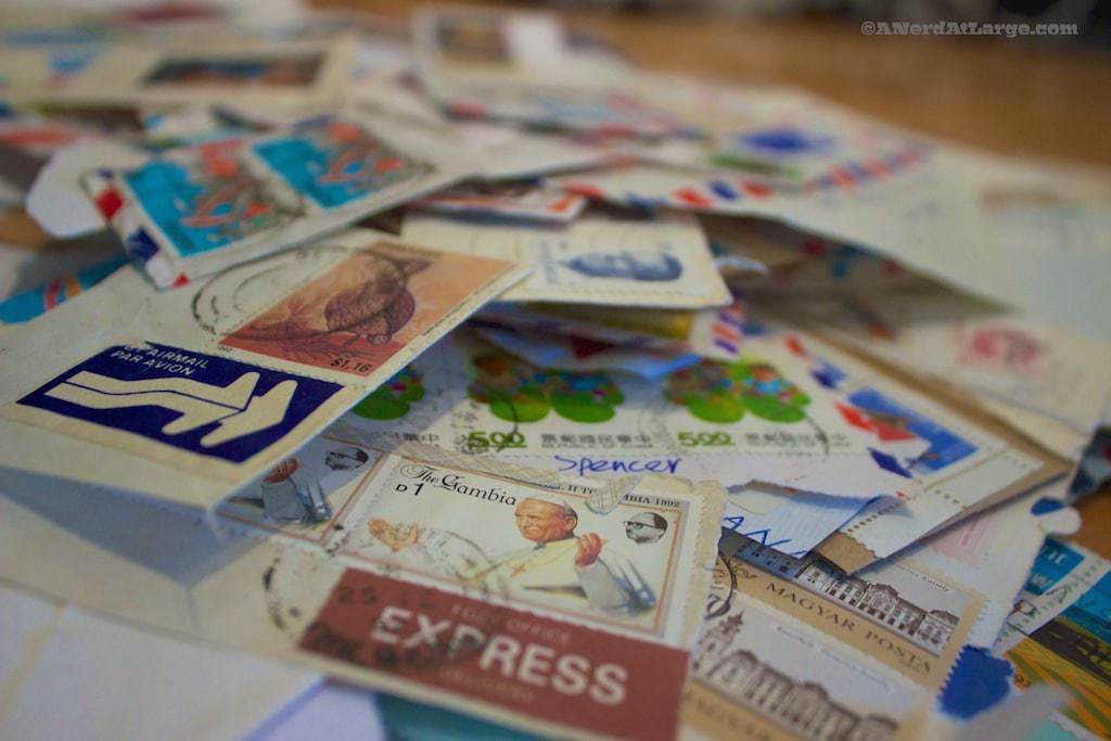 Postage stamps from penpals