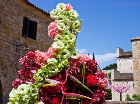 Temps de Flors Girona Spain flower person